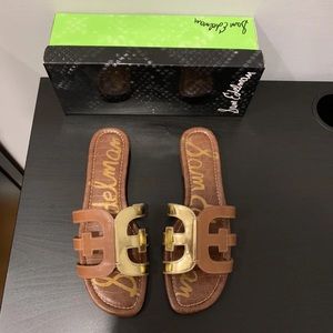 Sam Edelman Womens Beckie Lemon Raffia Slide Sandals Size 11